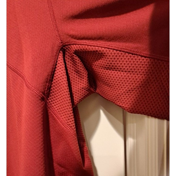 Nike Training Dri Fit Red Quarter Zip with Zip Up Pocket Size Extra Large - Picture 5 of 10